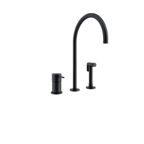 Ramon Soler bateria kuchenna ODISEA czarny mat - z prysznicem