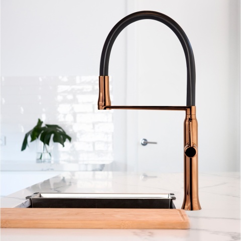 Ramon Soler bateria kuchenna szczotkowana miedź z systemem magnetycznym