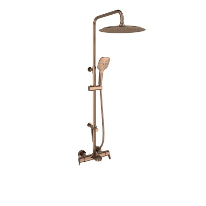 Ramon Soler zestaw prysznicowo-wannowy termostatyczny szczotkowana miedź