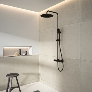 Ramon Soler zestaw prysznicowy teleskopowy czarny mat