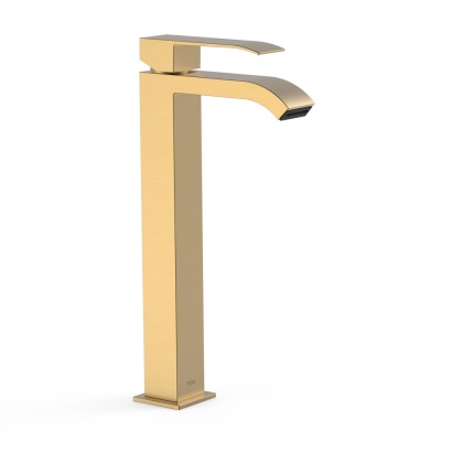 Tres bateria umywalkowa XL CUADRO matowe złoto