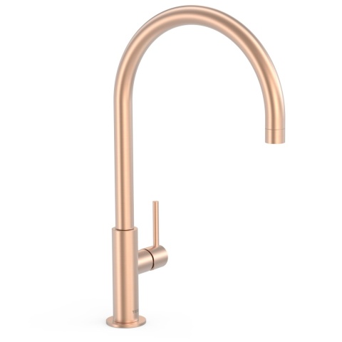 Tres bateria umywalkowa XL STUDY matowe różowe złoto