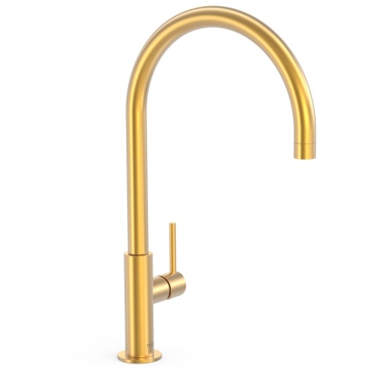 Tres bateria umywalkowa XL STUDY matowe złoto