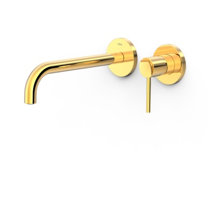 Tres bateria umywalkowa podtynkowa 237 mm STUDY złoto