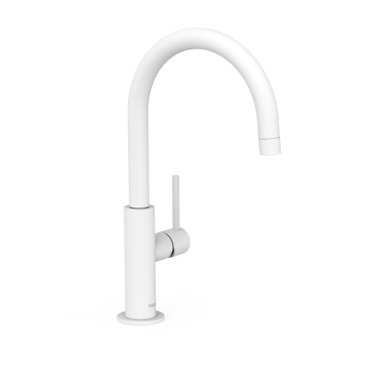 Tres bateria umywalkowa wysoka STUDY biały mat