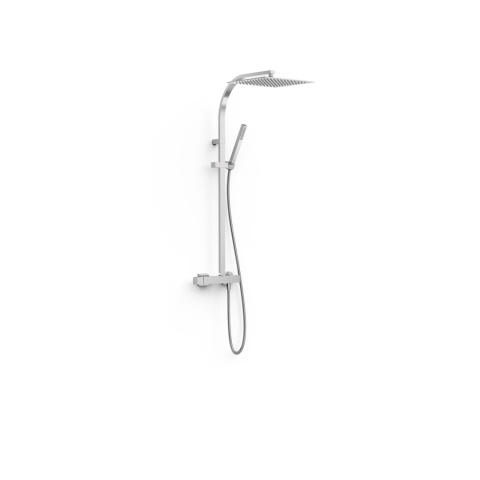 Tres zestaw prysznicowy 2-drożny CUADRO chrom