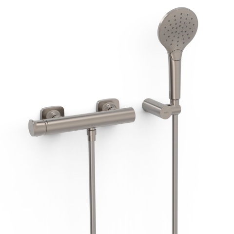 Tres bateria prysznicowa ścienna LOFT stal