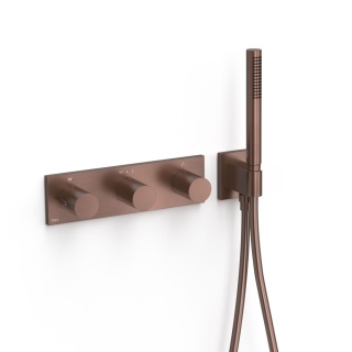 Tres bateria prysznicowa termostatyczna 3-drożna B-SYSTEM volcanic