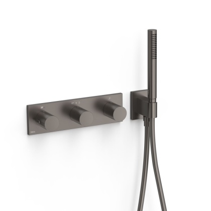 Tres bateria prysznicowa termostatyczna 3-drożna B-SYSTEM grafit