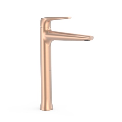 Tres bateria umywalkowa XL FUJI matowe różowe złoto