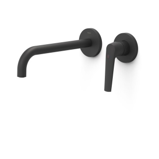 Tres bateria umywalkowa podtynkowa FUJI czarny mat