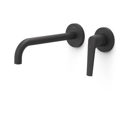 Tres bateria umywalkowa podtynkowa FUJI czarny mat