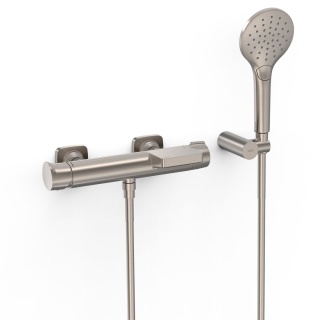 Tres bateria wannowo-prysznicowa ścienna LOFT stal