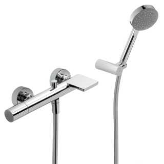 Tres bateria wannowo-prysznicowa ścienna MAX chrom