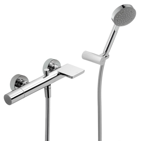 Tres bateria wannowo-prysznicowa ścienna MAX chrom