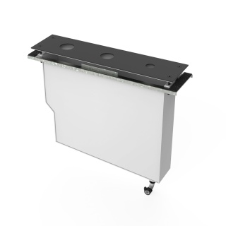 Tres zbiornik do baterii wannowej CUADRO czarny mat