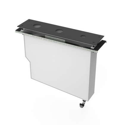 Tres zbiornik do baterii wannowej CUADRO czarny mat