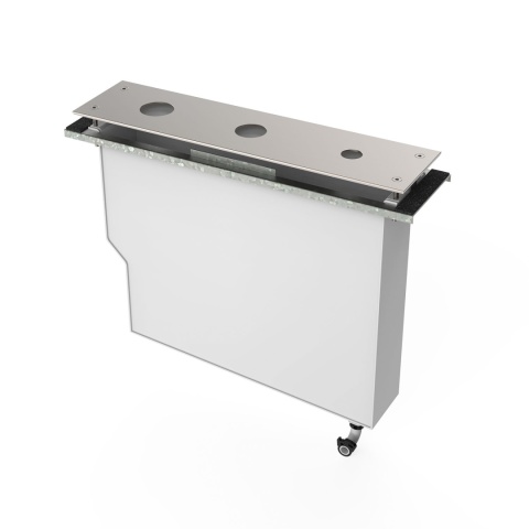 Tres zbiornik do baterii wannowej CUADRO stal