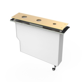 Tres zbiornik do baterii wannowej CUADRO matowe złoto