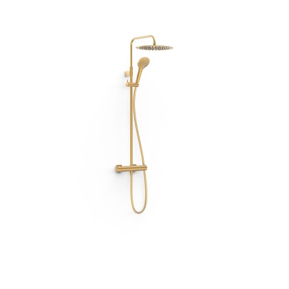 Tres zestaw prysznicowy 2-drożny LOFT matowe złoto