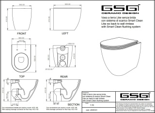 GSG miska WC LIKE denim