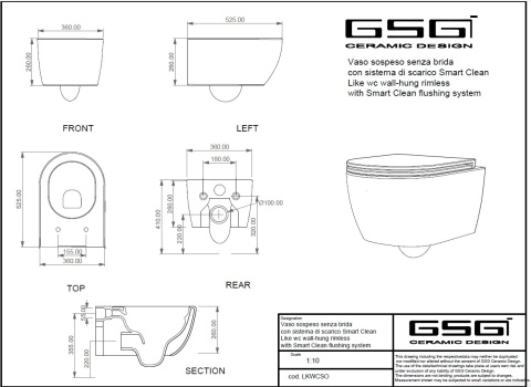 GSG miska WC wisząca FUMO