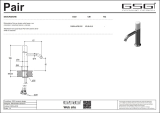 GSG bateria umywalkowa LIKE czarny połysk