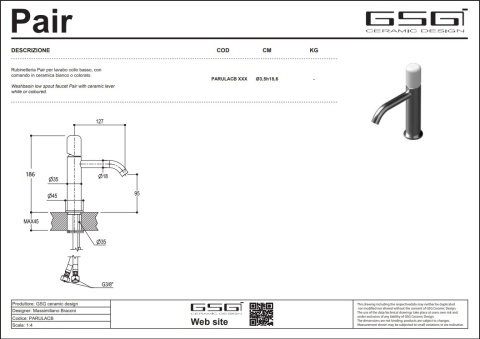 GSG bateria umywalkowa LIKE fumo