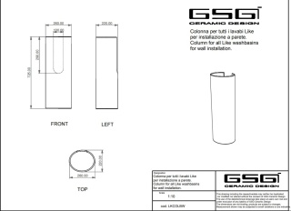 GSG kolumna umywalkowa LIKE sabbia
