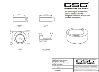 GSG umywalka okrągła LIKE biały połysk