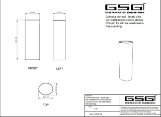 GSG kolumna wolnostojąca LIKE sabbia