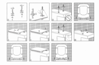GSG deska sedesowa BRIO biały połysk