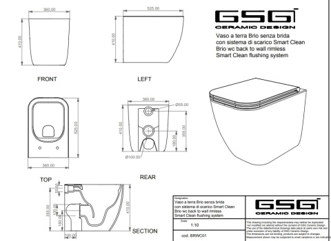 GSG miska WC BRIO ice