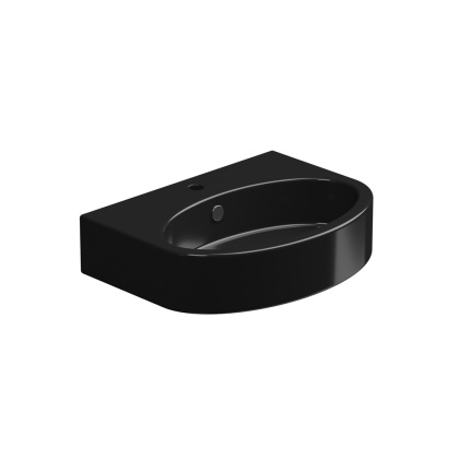 GSG umywalka nablatowa LIKE czarny połysk