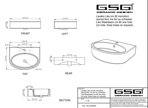 GSG umywalka nablatowa LIKE denim