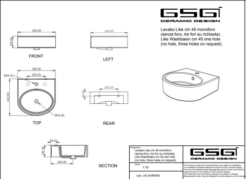 GSG umywalka nablatowa LIKE fumo