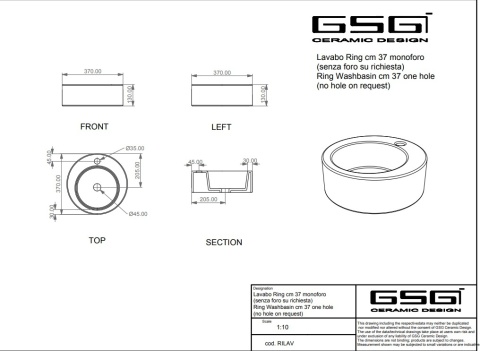 GSG umywalka okrągła LIKE perla