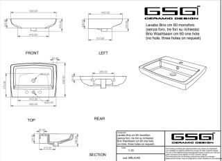 GSG umywalka BRIO sabbia