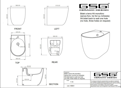 GSG bidet HIT sabbia
