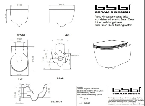 GSG miska WC HIT bicolour