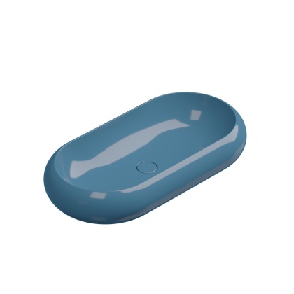 GSG umywalka 80cm PETRA denim połysk